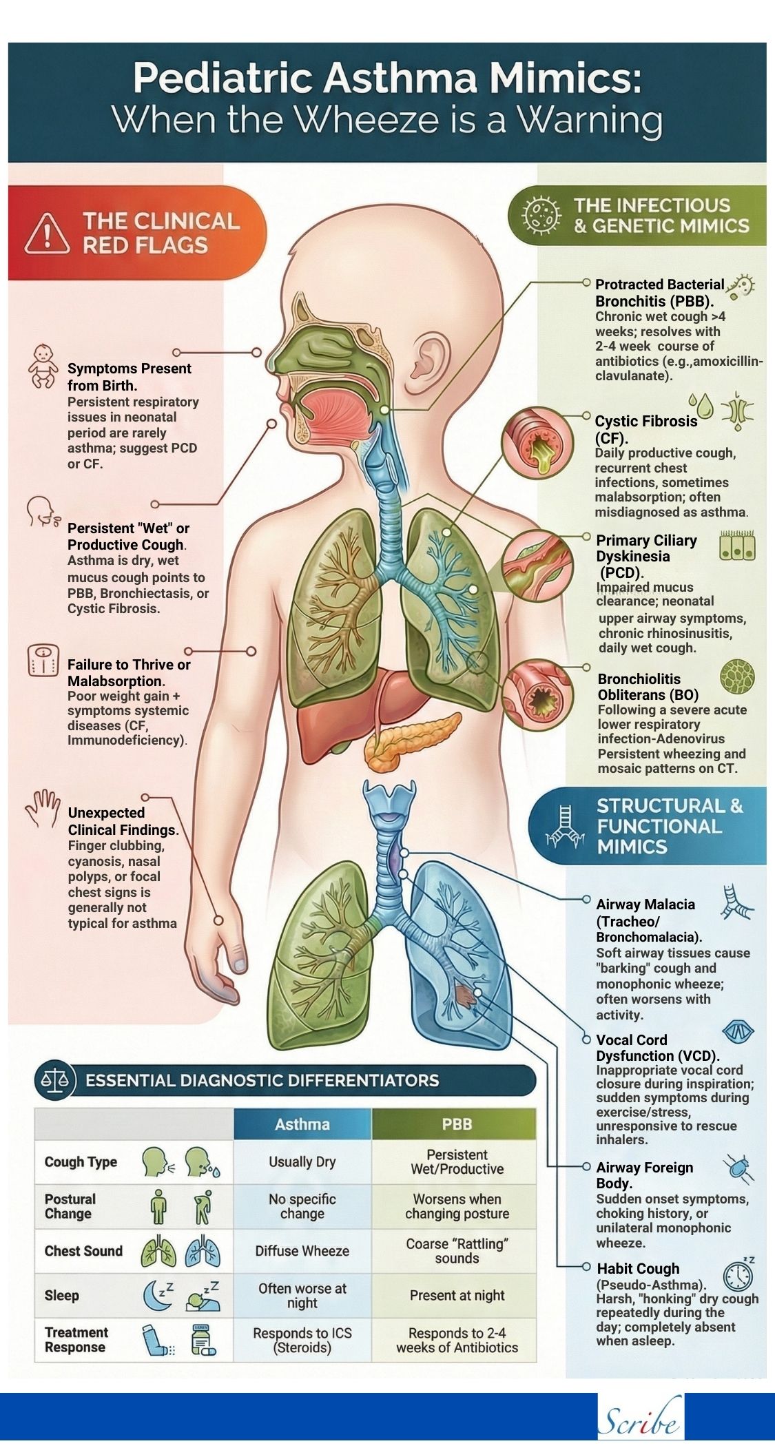 Pediatric Asthma Mimics- When The Wheeze is A Warning - Scribe of Egypt